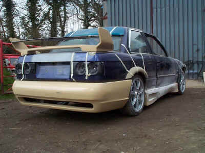 Full Gordons kit with twin taillights is trial fitted