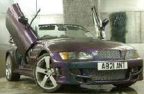 The Lambotek kit fitted to a BMW Z3
